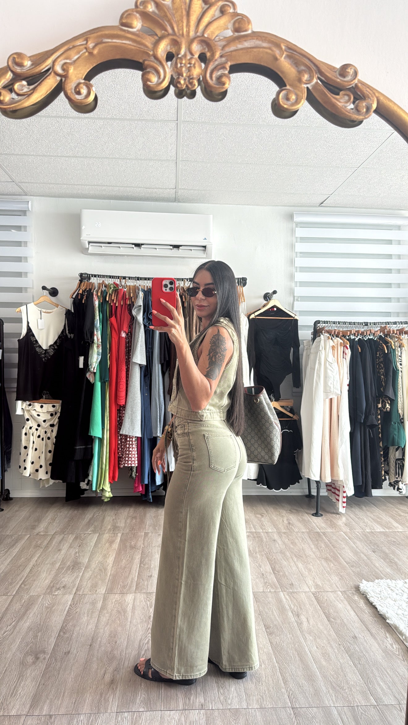 Denim Olive Set