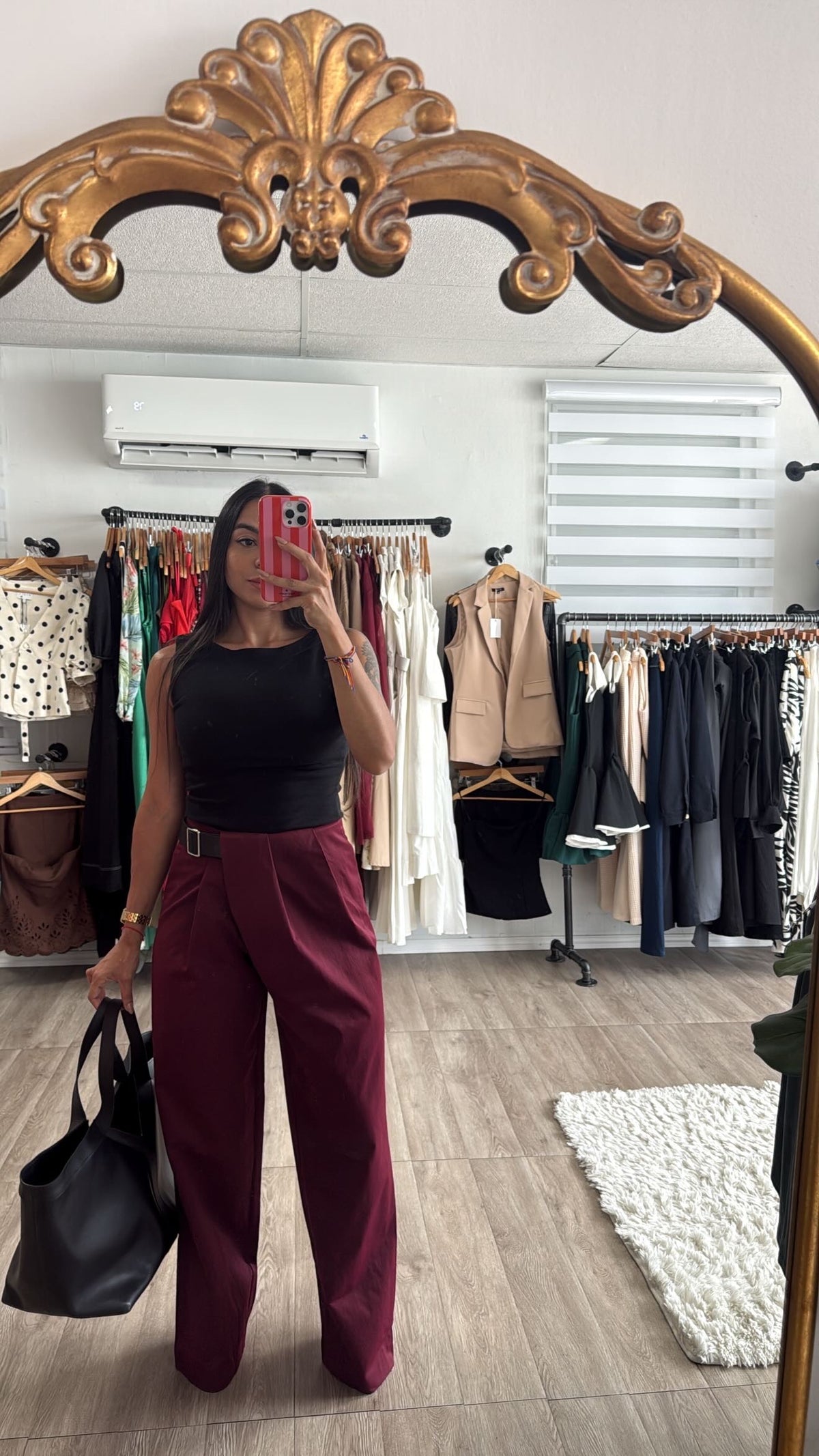 Burgundy Trousers