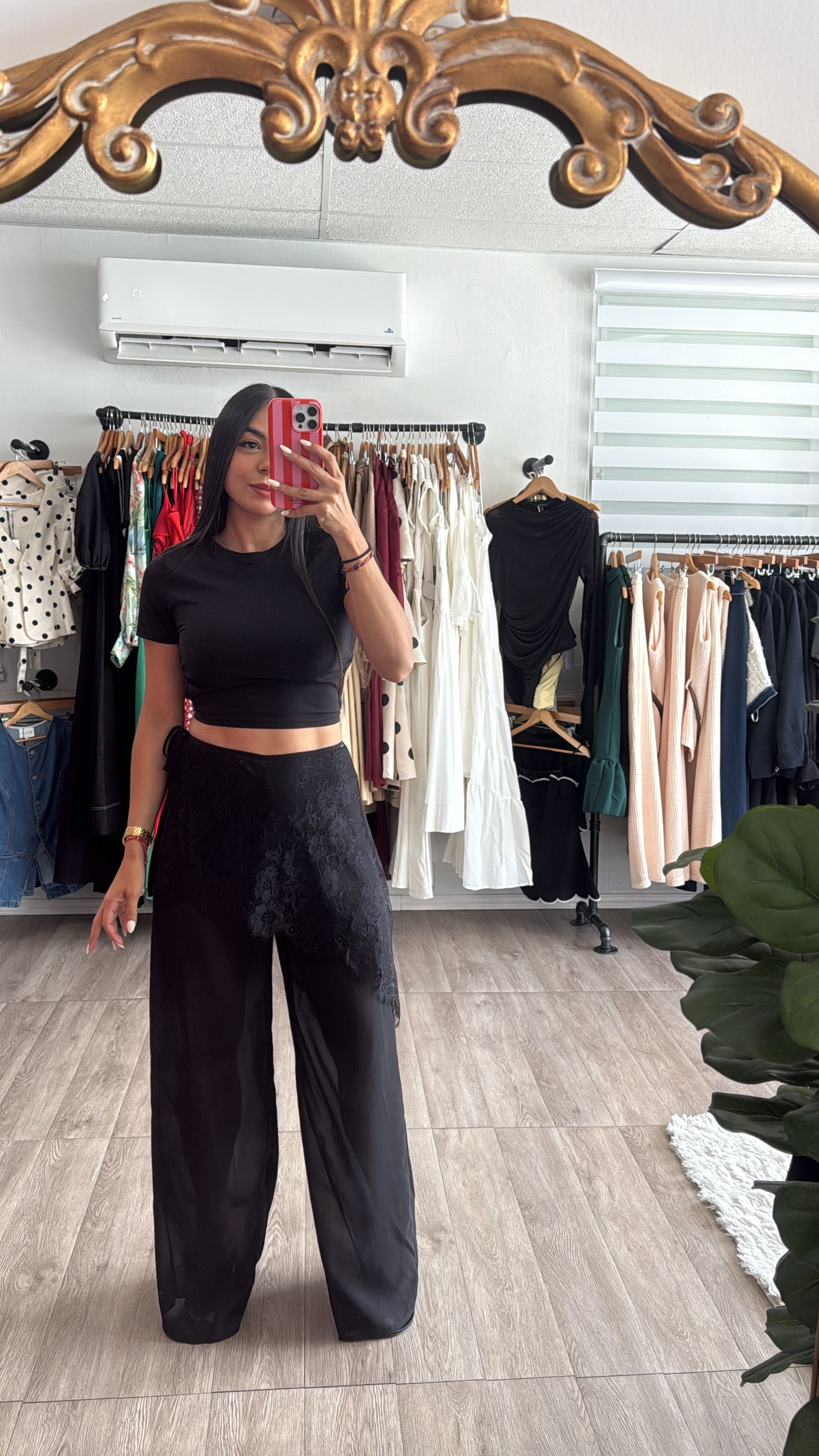 Black Lace pants