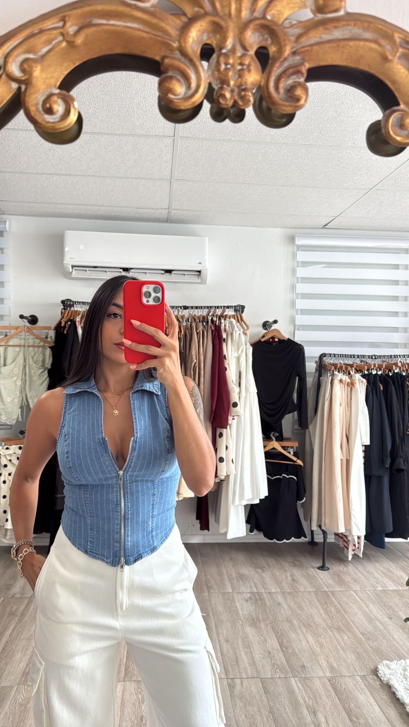 Denim stripe Blouse
