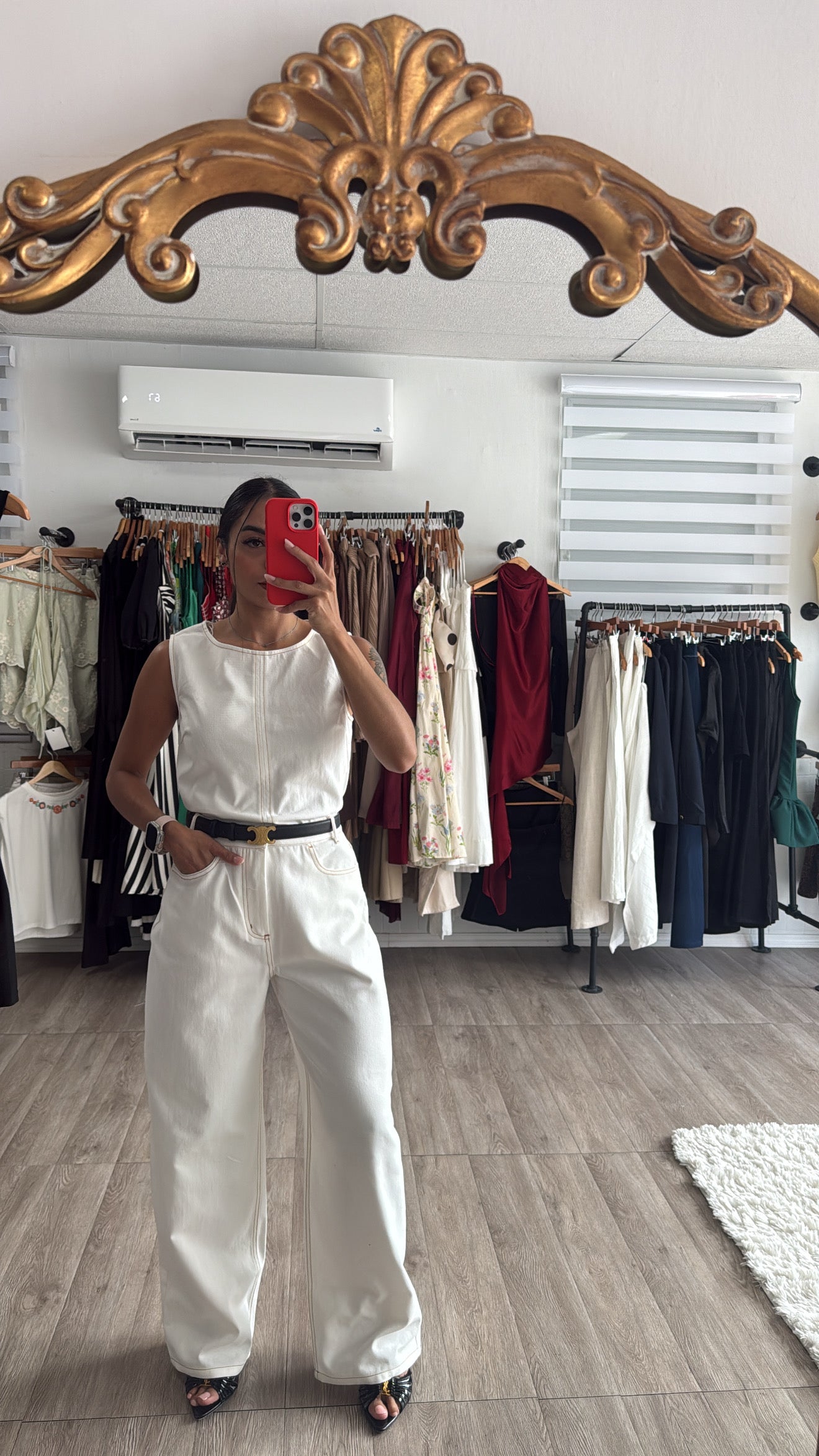 Denim Barrel white set