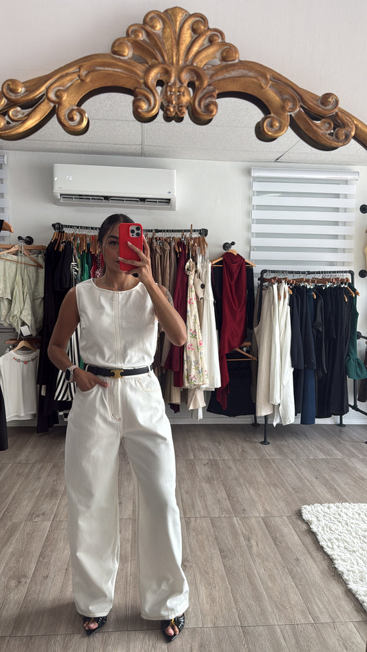 Denim Barrel white set