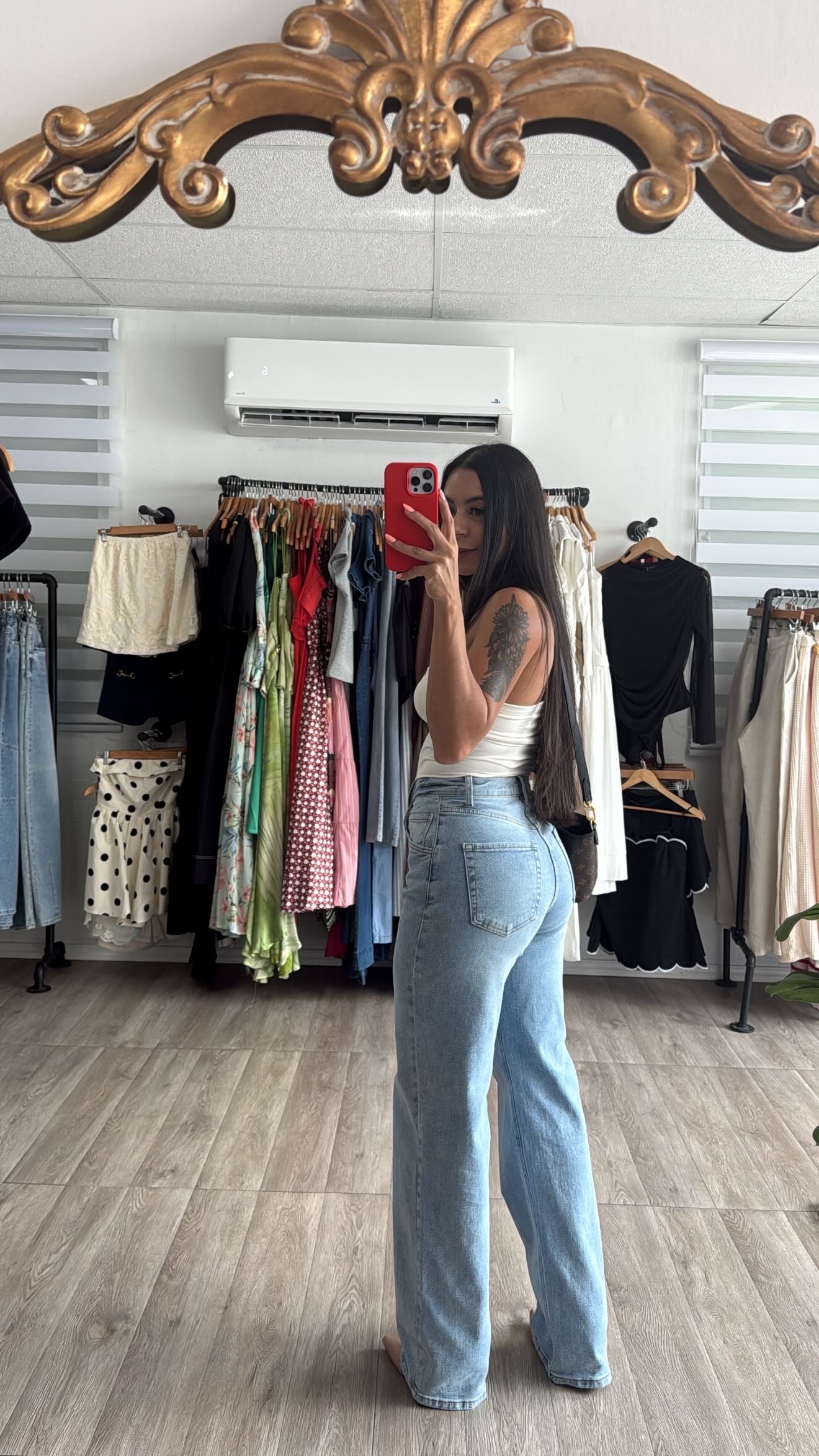 Denim Vibrant Wide Leg
