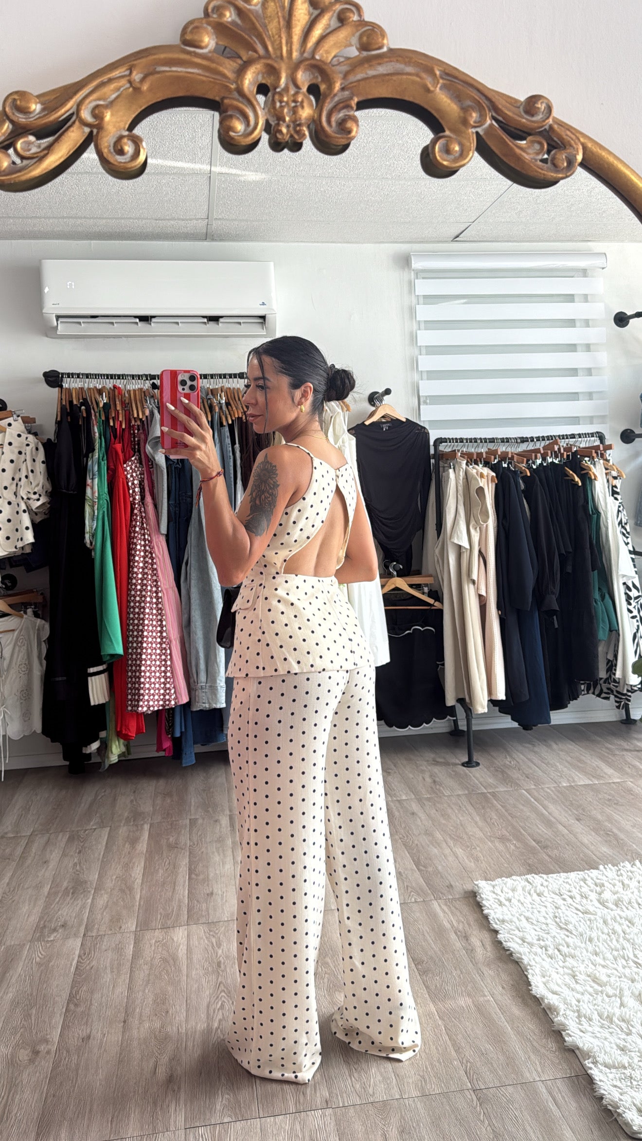 Polka dot Vest set