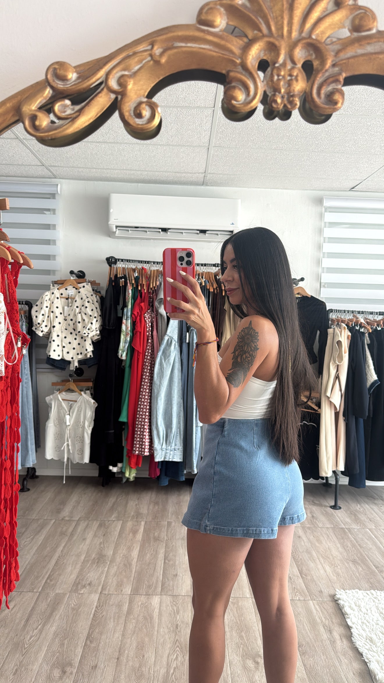 Light  Denim skort