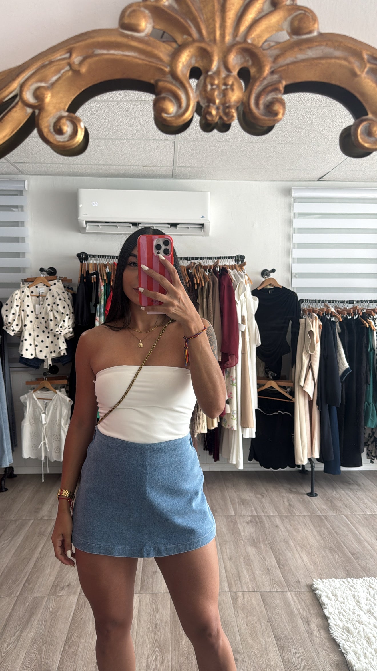 Light  Denim skort