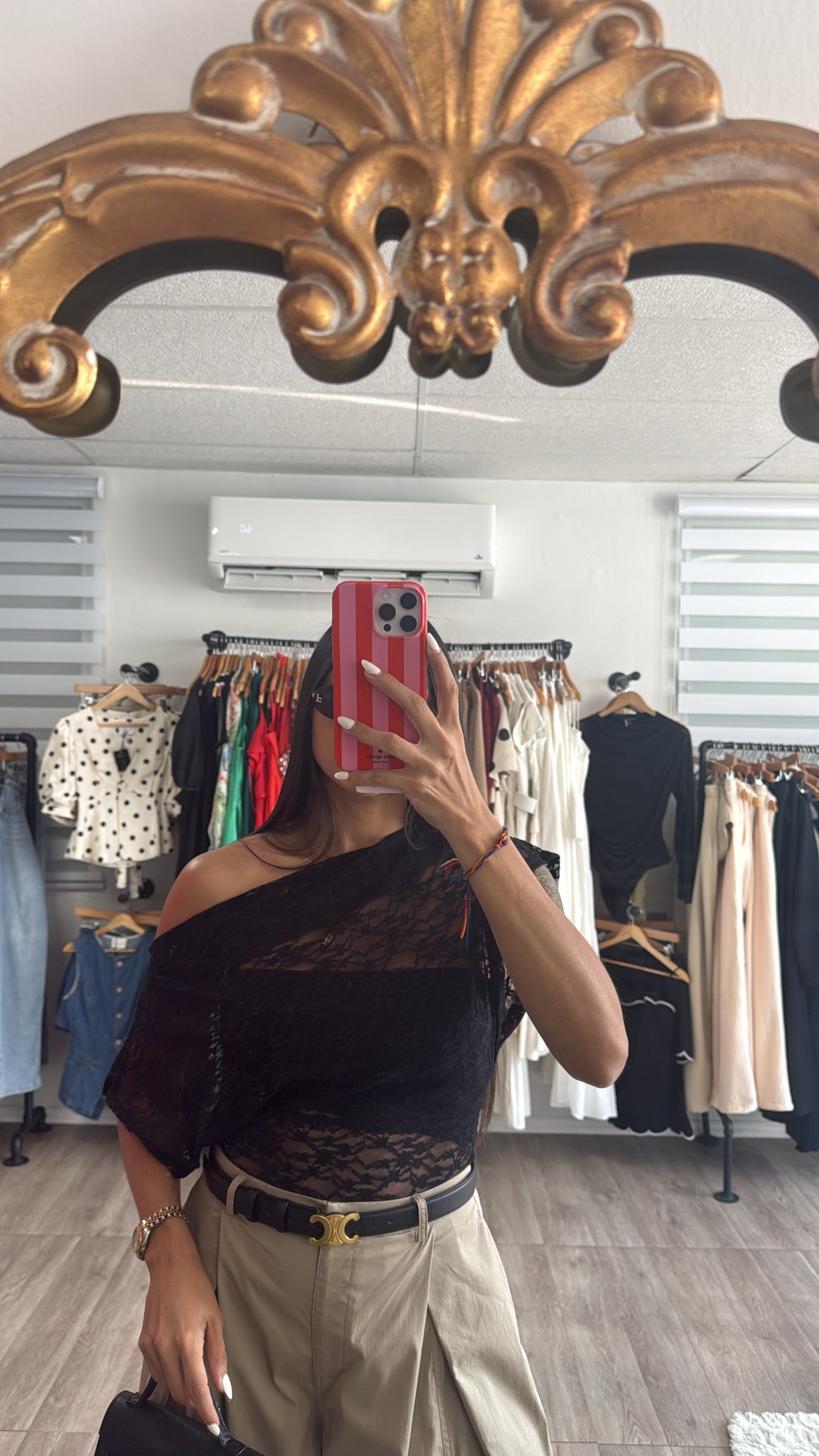 Lace Blouse in black