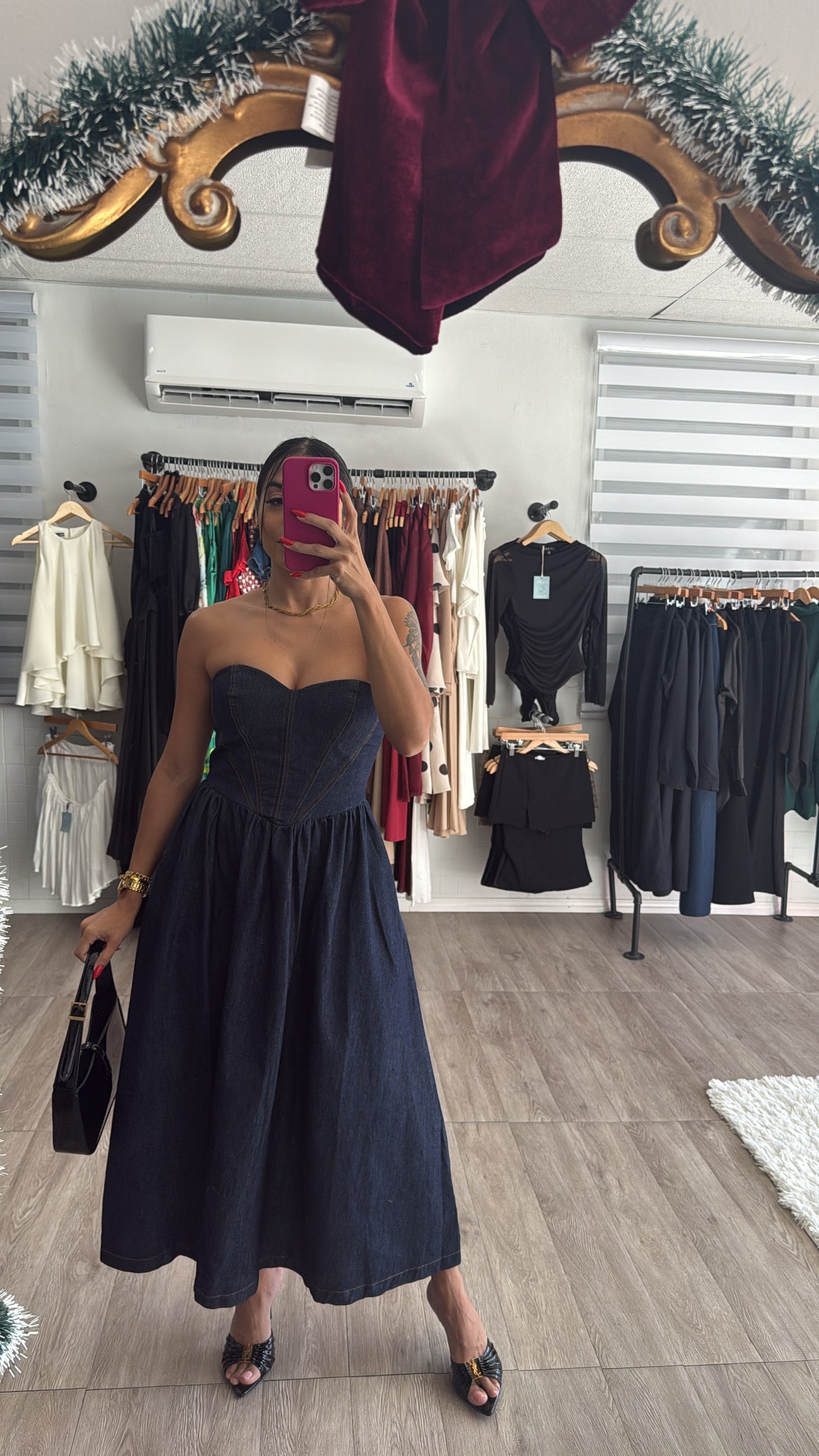 Índigo Bustier dress