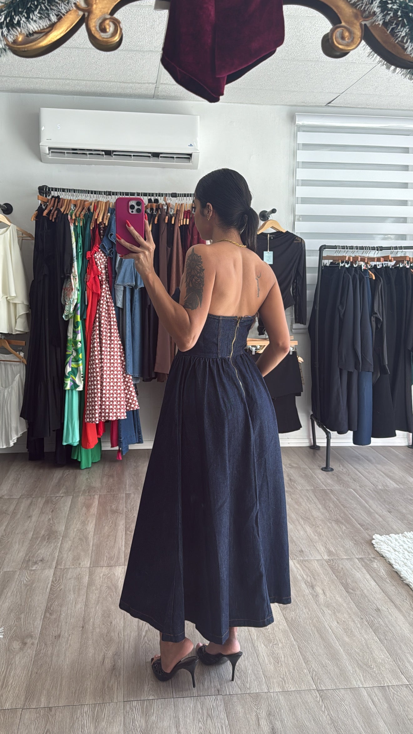 Índigo Bustier dress