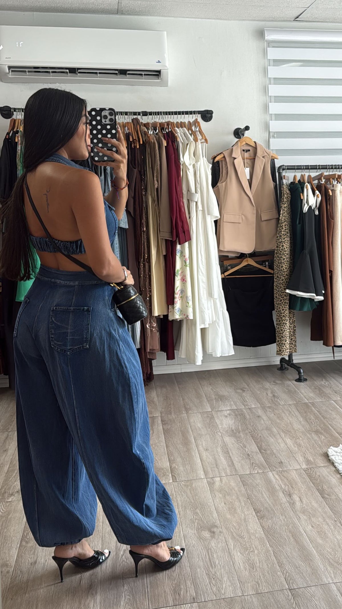Balloon Denim Jumpsuit