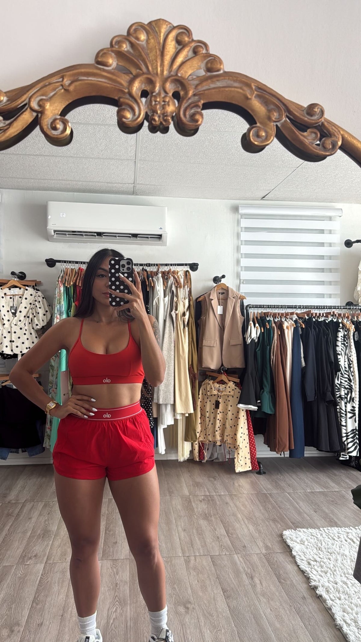 Short Set in red