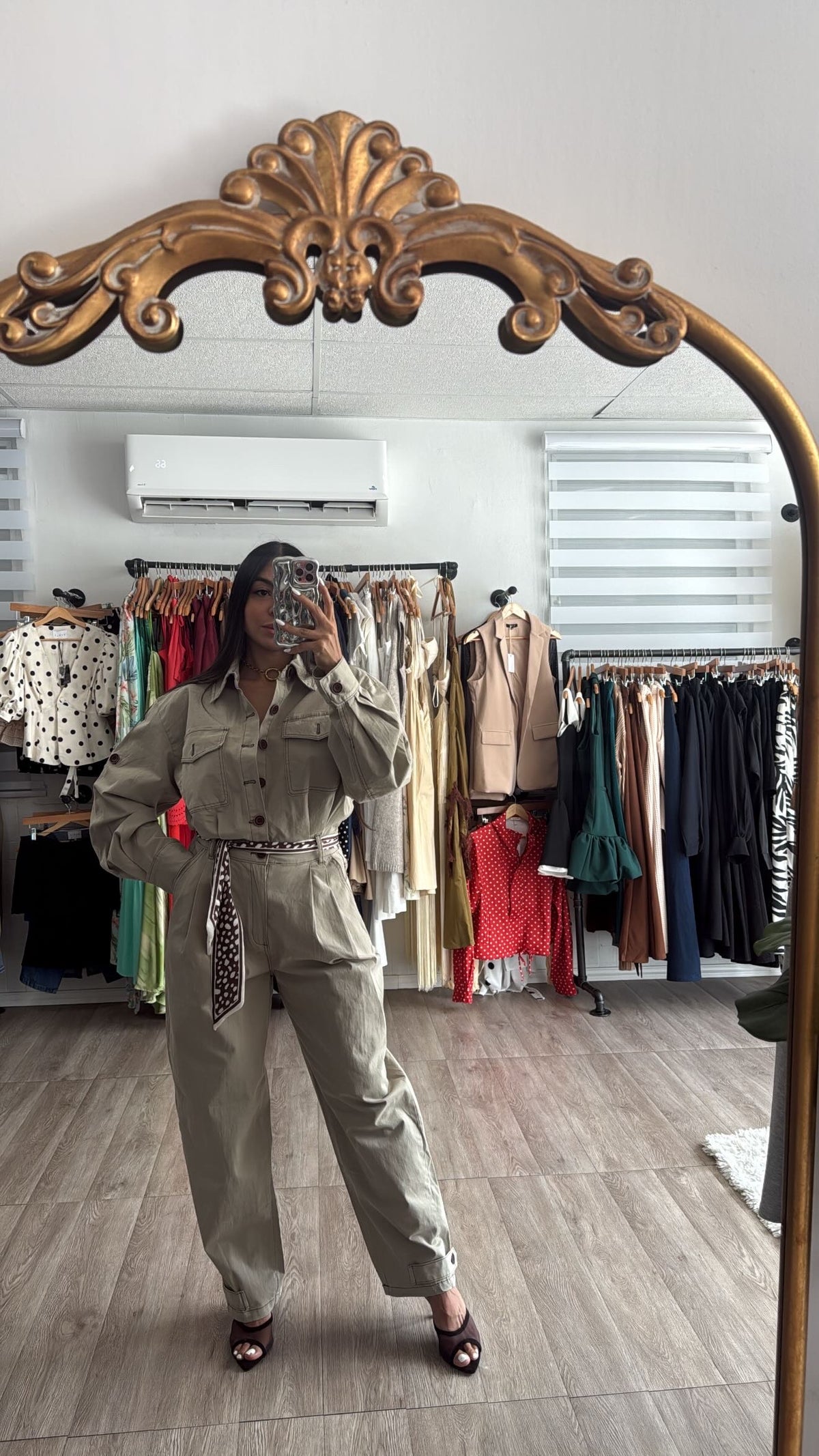 Olive Barrel Jumpsuit