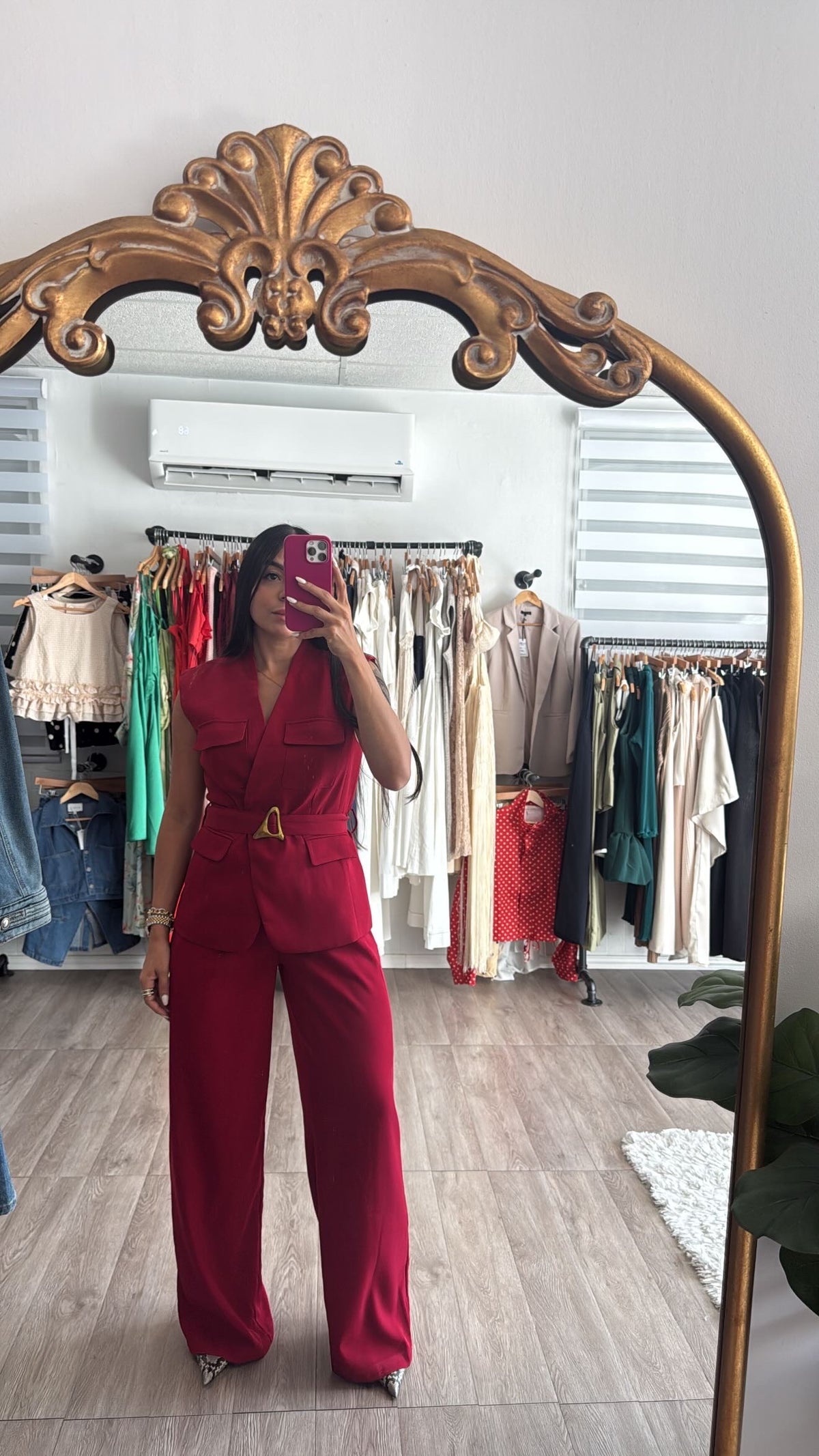 Red Blazer Set