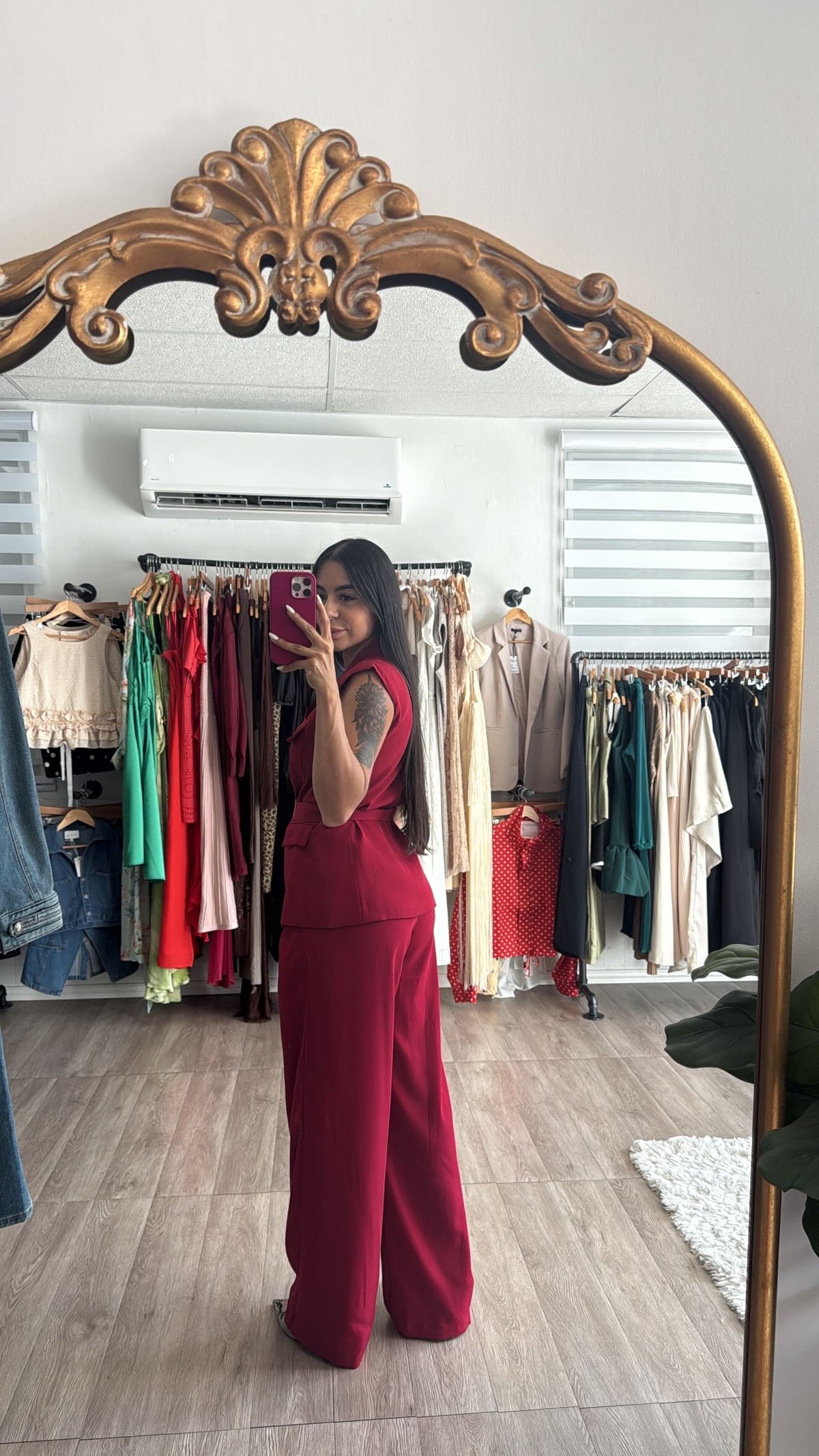 Red Blazer Set