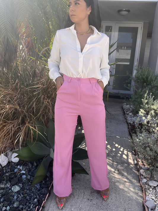 Pink Trouser Pants