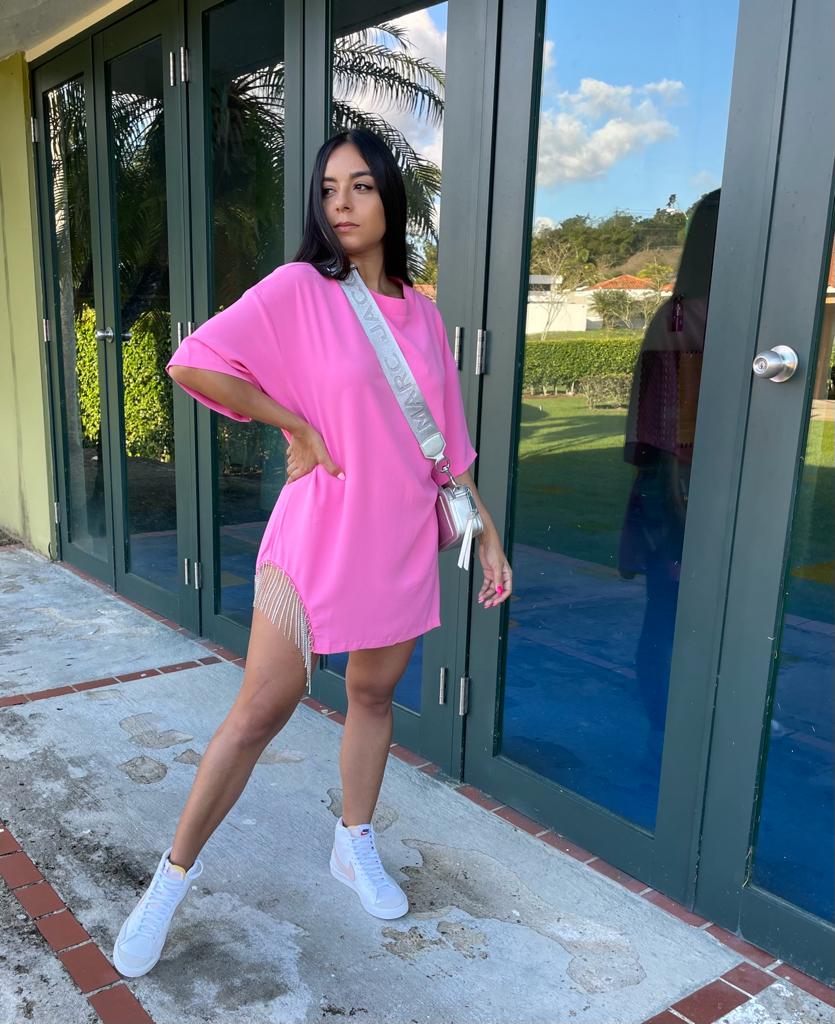 Pink Oversize Dress