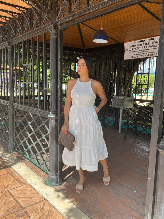 White Midi Dress
