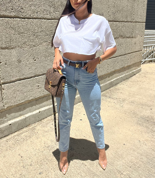 White casual top