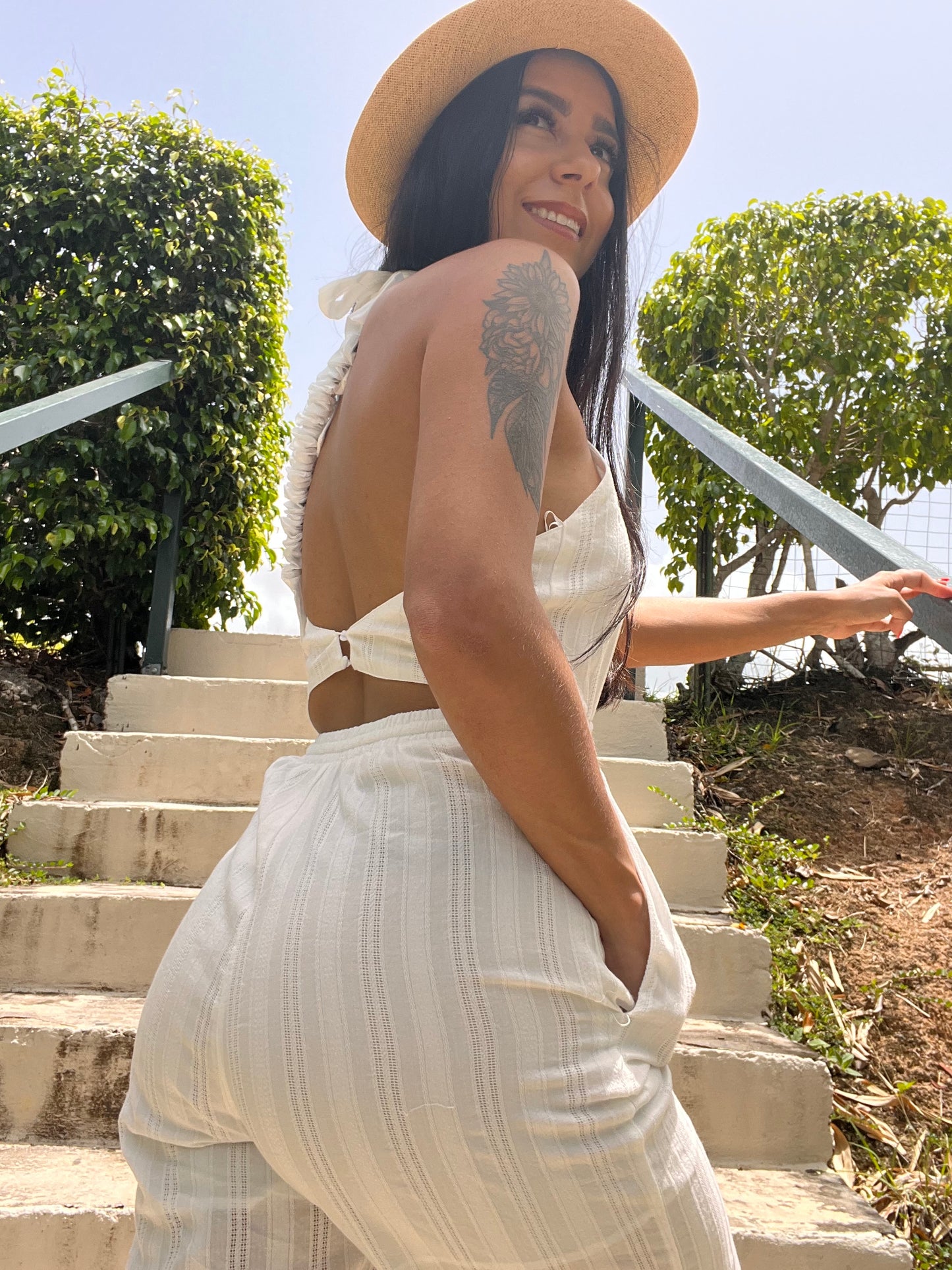 Veronica White Romper
