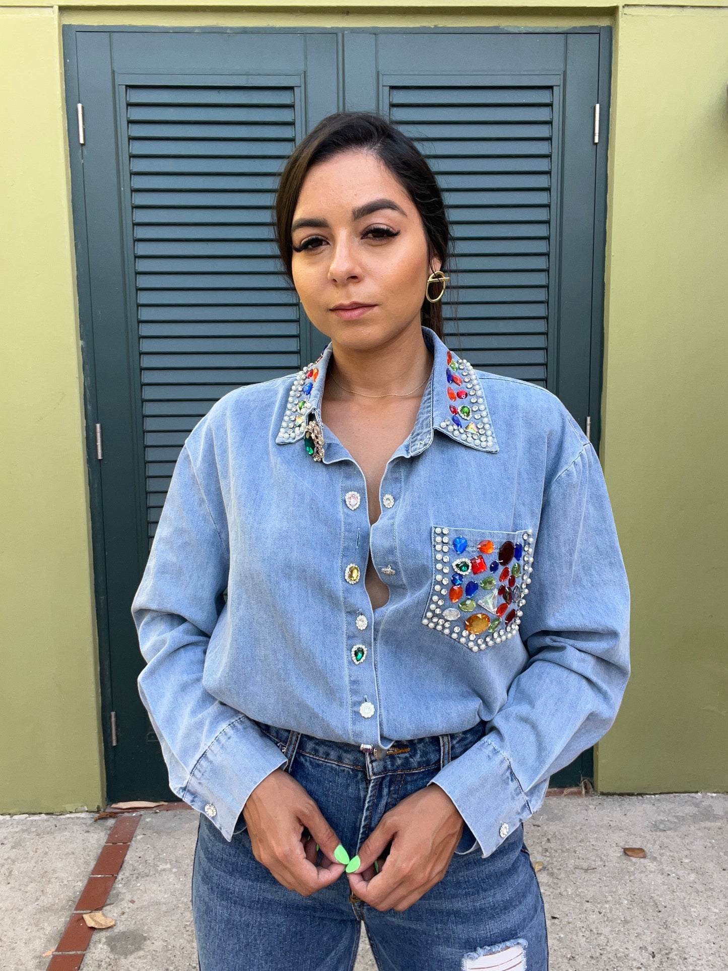 Denim Diamonds Shirt