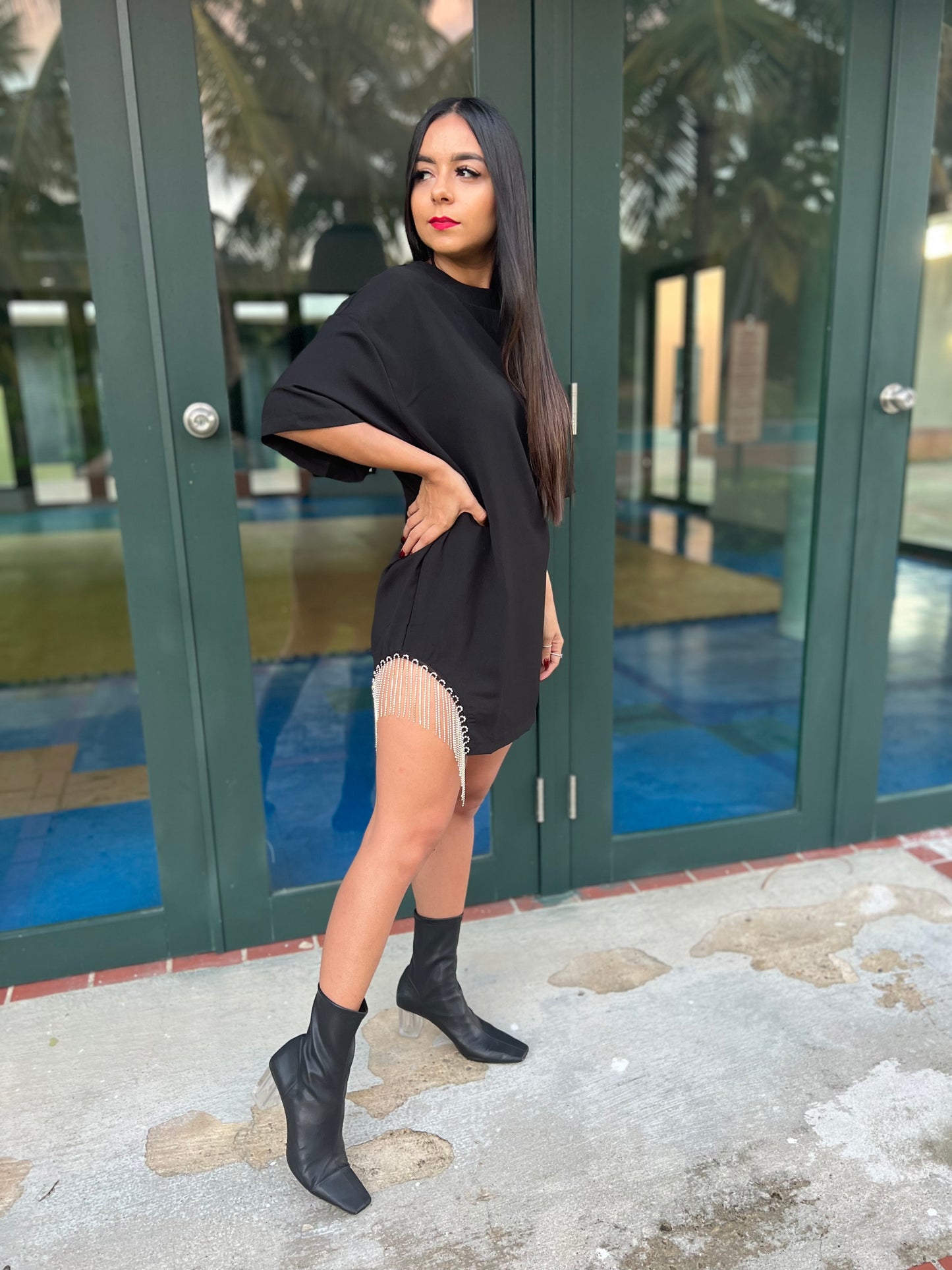 Black Shirt Dress (Restock)
