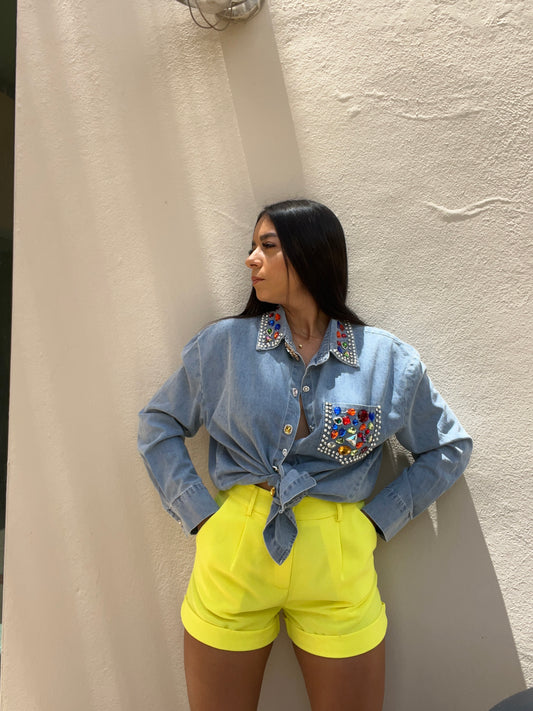 Denim Diamonds Shirt