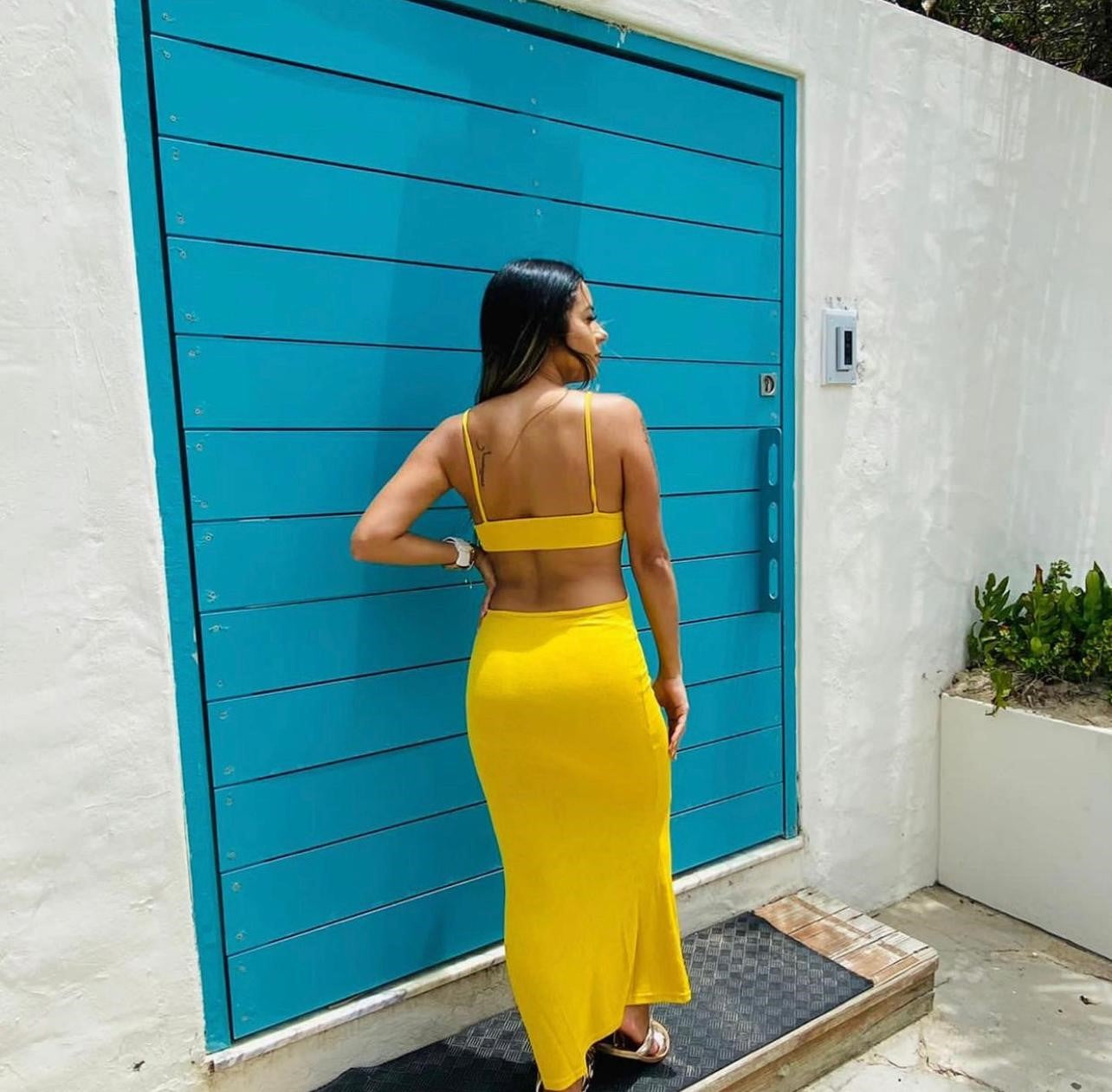 Mostaza Midi Dress