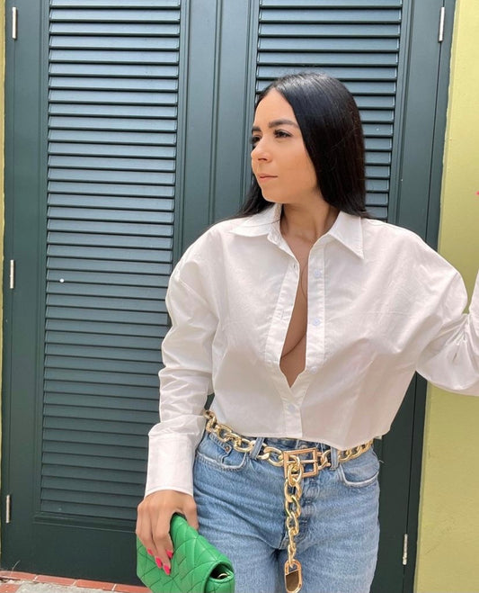 White Crop Top